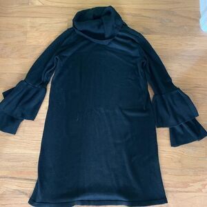 Ruffled Sweater Dress 